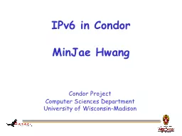 IPv6 in Condor