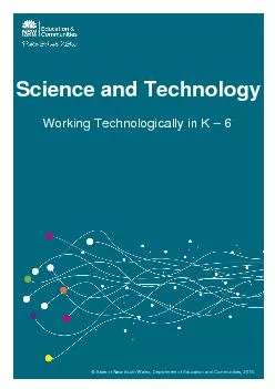 Science and Technology – Working Technologicallyin K-6