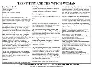 Teeny-Tiny and the Witch-Womanby  Barbara Walker (Pantheon)Grade Level