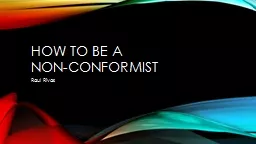 How to be a non-conformist