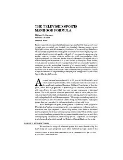 PDF-JOURNALOFSPORT&SOCIALISSUES/November2000THETELEVISEDSPORTSMANHOODFORMU