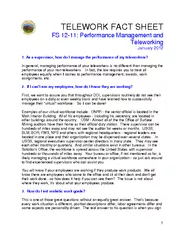 Performance Management and