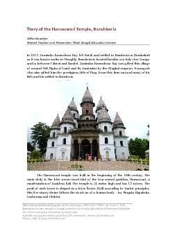 Story of the Hanseswari Temple, Banshberia
