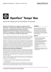 OpenText™ Tempo™ Box simplifies the