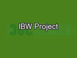 IBW Project