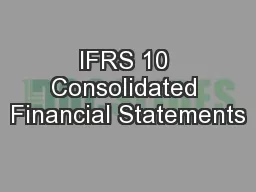 IFRS 10 Consolidated Financial Statements