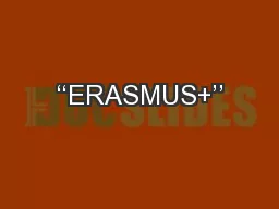 ‘‘ERASMUS+’’