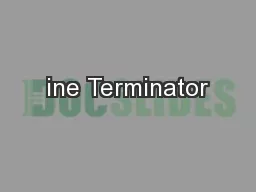 ine Terminator