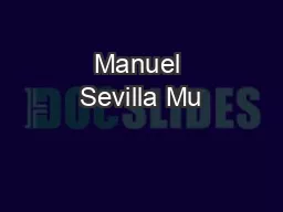 Manuel Sevilla Mu