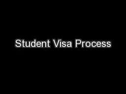 Student Visa Process