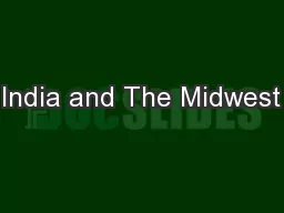 India and The Midwest