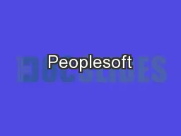 Peoplesoft