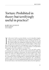 Torture: Prohibited in