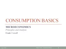 Consumption Basics