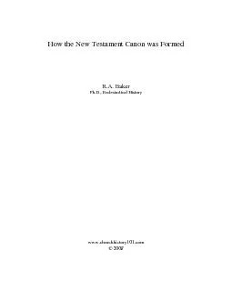 How the New Testament Canon was Formed