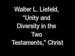 Walter L. Liefeld, 