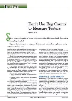 www.stqemagazine.comSoftware Testing Quality EngineeringMay/June 1999