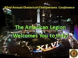 43nd Annual Oratorical Chairpersons Conference