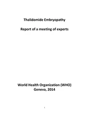 Thalidomide Embryopathy