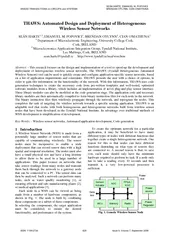 THAWS: Automated Design and Deployment of Heterogeneous Wireless Senso