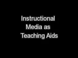 Instructional Media as Teaching Aids