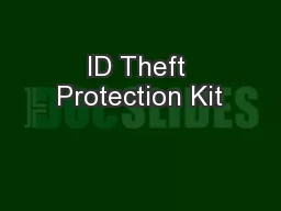 ID Theft Protection Kit