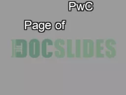             PwC Page of                                                         