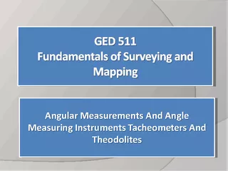 Angular Measurements And Angle