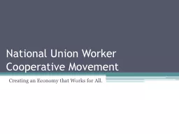 National Union Worker Cooperative Movement