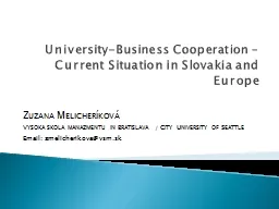 University-Business Cooperation –