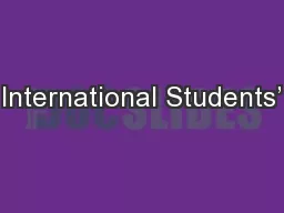 International Students’