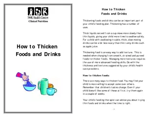 How to Thicken