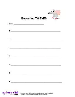 Becoming THIEVES