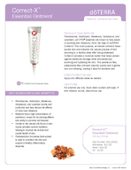 PRODUCT INFORMATION PAGE CorrectX Essential Ointment PRODUCT DESCRIPTION Frankincense