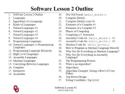 Software Lesson #2