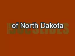 of North Dakota