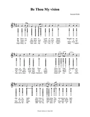 Be Thou My visionAncient IrishWhistle Tablature by Mark Bell