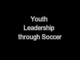 Youth Leadership through Soccer