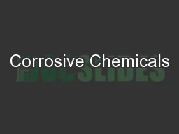 Corrosive Chemicals