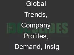Size, Share, Global Trends, Company Profiles, Demand, Insig