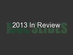 2013 In Review