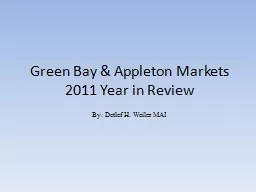 Green Bay & Appleton Markets 2011 Year in Review