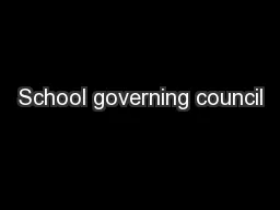 School governing council