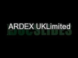 ARDEX UKLimited