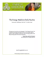 LearnEnergyMedicine.comThe Daily Energy Routine 