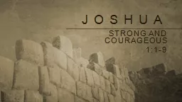 Strong and courageous