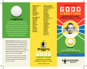 The 2012 Discovery CupGood Vibrations. You’ll be supporting Thank