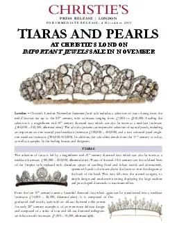 TIARAS AND PEARLS