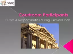 Courtroom Participants