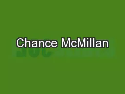 Chance McMillan